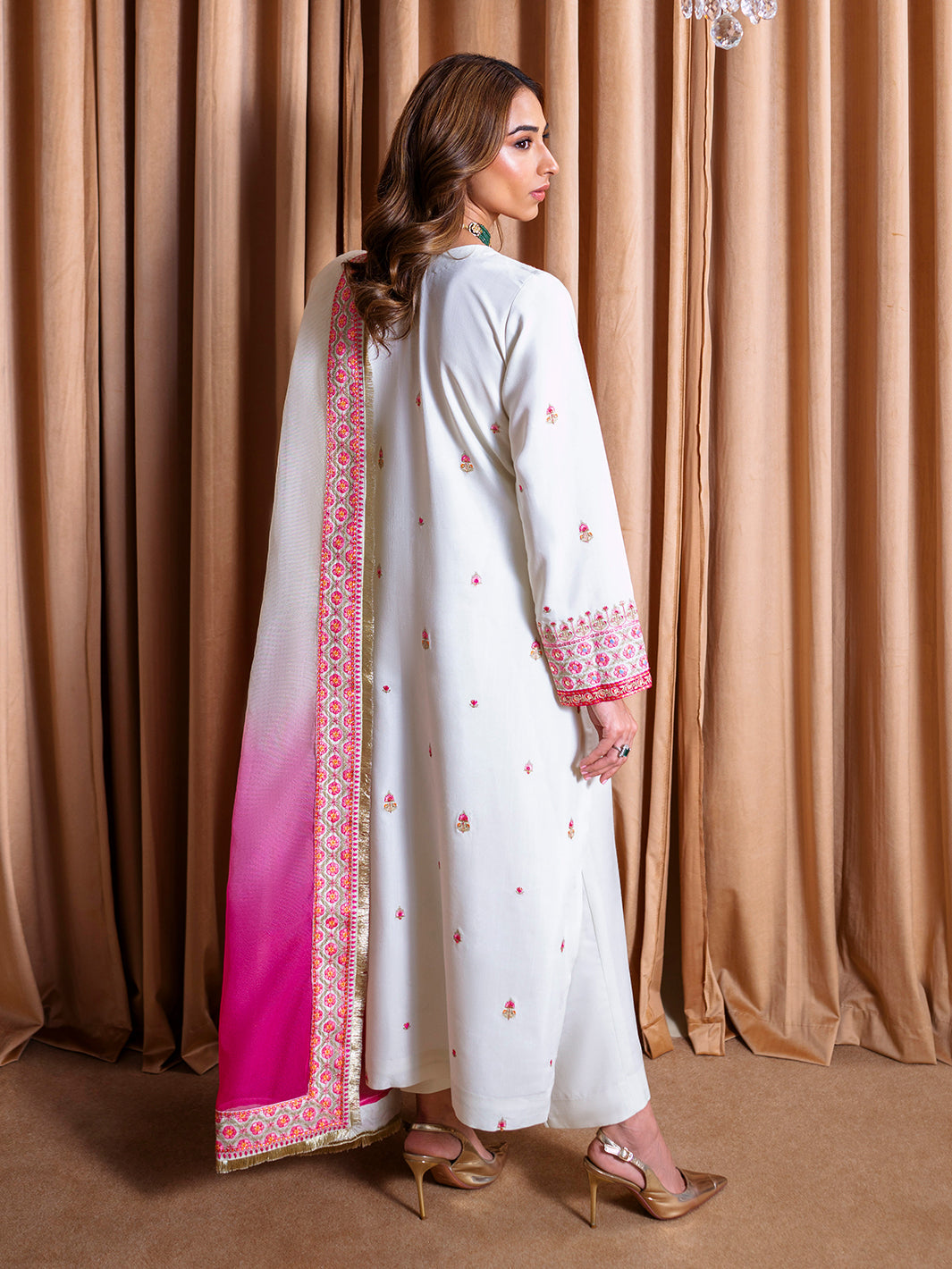 Faiza Faisal | Rema Wedding Formals 24 | Aida M White Raw Silk
