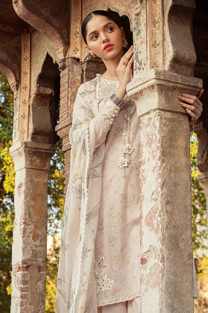 Cross Stitch | Premium Lawn 24 | SILVER PEONY - Pakistani Designer Dress - by Cross Stitch | Type: Formal - 100% Original at Saira Sultan