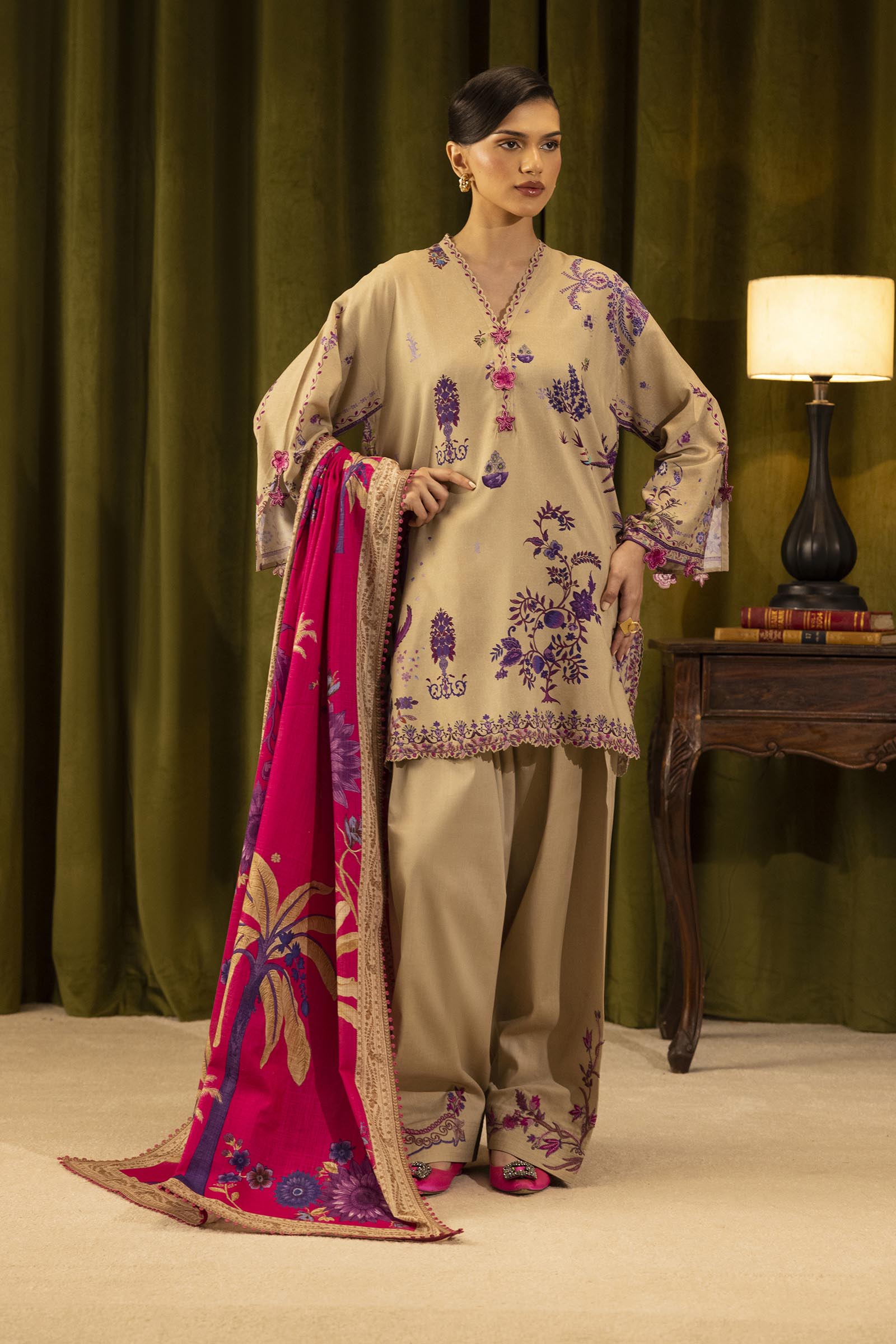 Sana Safinaz | Muzlin Winter 25 | 019A by Sana Safinaz - Designer Dress - Type : Ladies Clothes - Available at Saira Sultan - 100% Original 