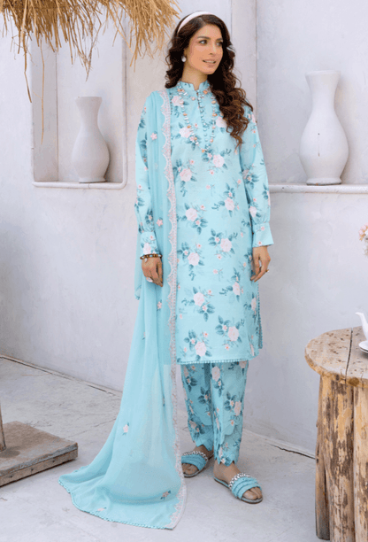 Humdum | Gardenia Lawn 24 | PLG 3 - D04 - Pakistani Designer Dress - by HumDum | Type: Luxury - 100% Original at Saira Sultan