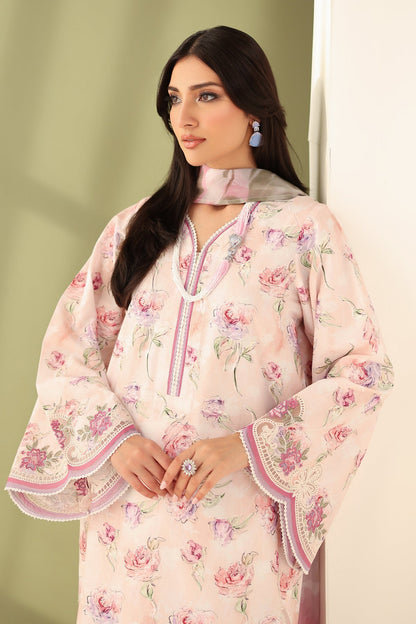 Baroque | Eid Printique | EMBROIDERED PRINTED LAWN UF-4177 M Lawn Light Pink