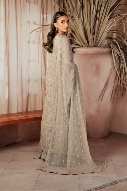 Iznik | Chiffon Kari | ICK-08 Embroidered Chiffon - Pakistani Designer Dress - by Iznik | Type: Bridal - 100% Original at Saira Sultan