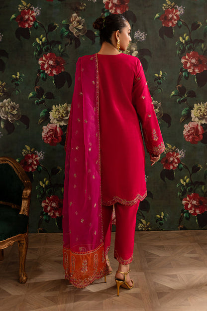 Emaan Adeel | Rangrez Collection | FIROZA S Red Khaddar
