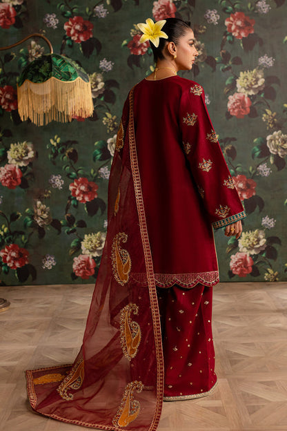 Emaan Adeel | Rangrez Collection | MAHI S Red Khaddar