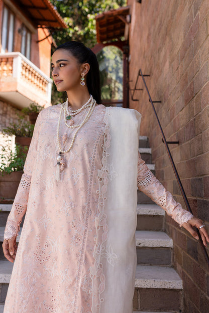 Qalamkar | Q Line Lawn 25 | QM-12 Miso M Pink Lawn