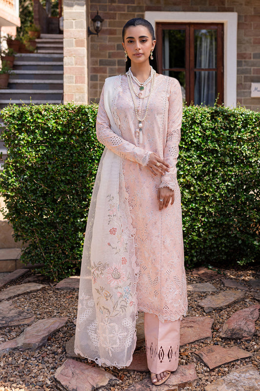 Qalamkar | Q Line Lawn 25 | QM-12 Miso XS Pink Lawn