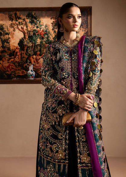 Maria Osama Khan | Lamhay Wedding Festive | Zumar Custom Size Long Open Jacket with Lehnga