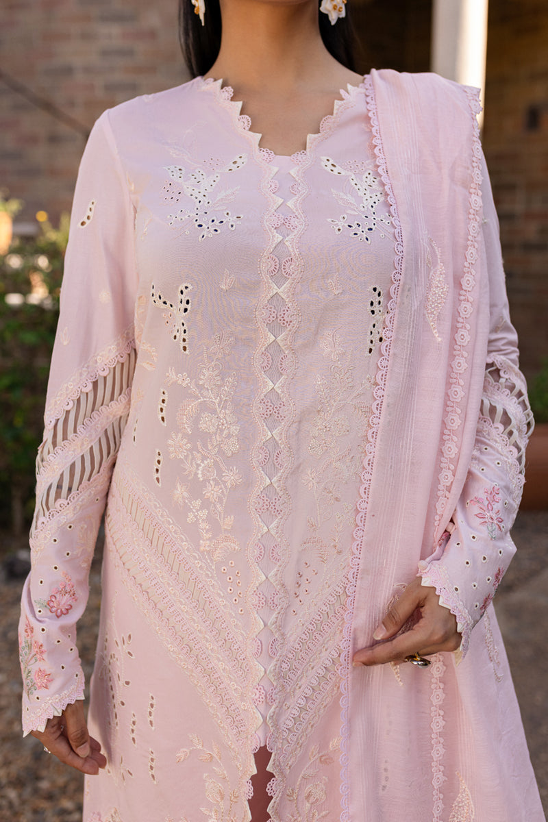 Qalamkar | Q Line Lawn 25 | QM-03 Rune M Light Pink Lawn