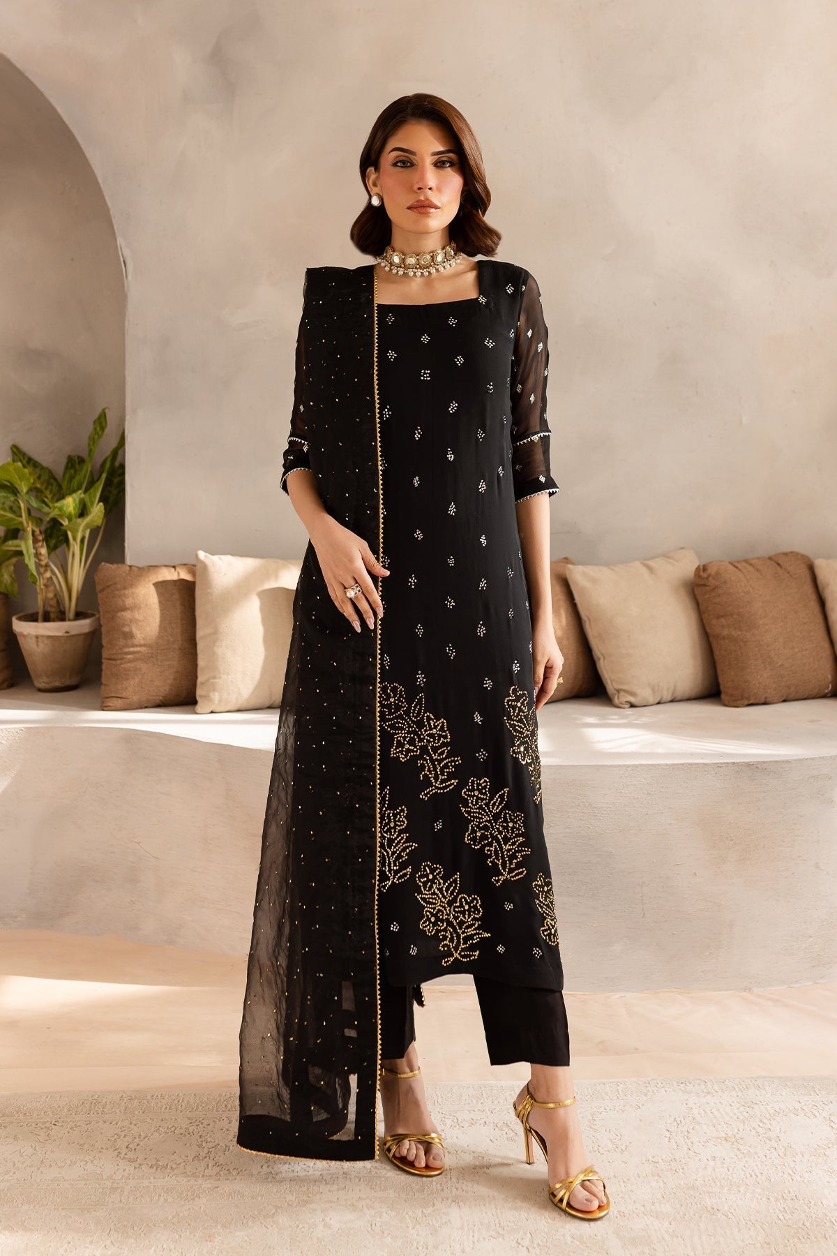 Vanya | Kaya Formals | KY-06 XS Black Chiffon