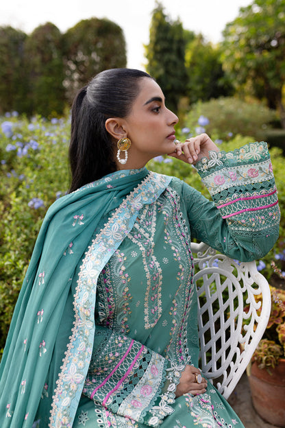 Qalamkar | Q Line Lawn 25 | QM-06 Omi XL Mint Green Lawn