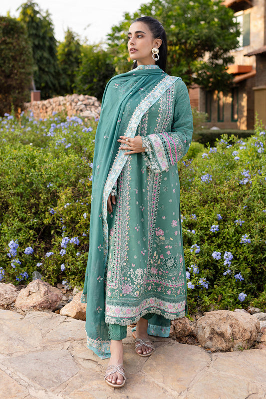 Qalamkar | Q Line Lawn 25 | QM-06 Omi XS Mint Green Lawn
