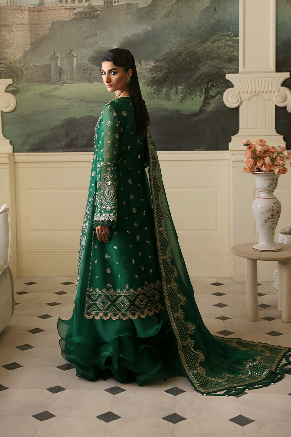 Nyra | Wedding Festive 24 | JADE S Bottle Green Organza
