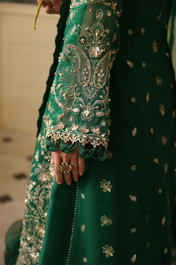 Nyra | Wedding Festive 24 | JADE XL Bottle Green Organza