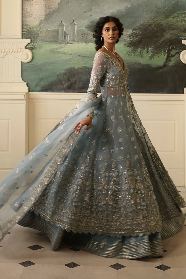 Nyra | Wedding Festive 24 | JASMINE XL Ice Blue Organza
