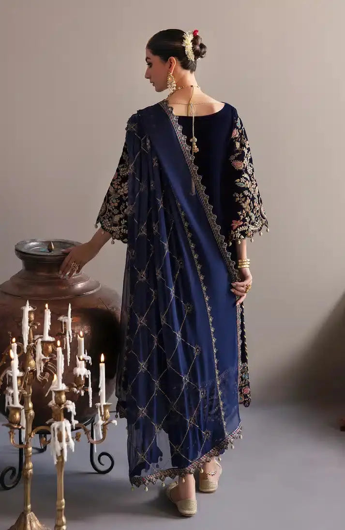 Emaan Adeel | Makhmal Velvet Edition 23 | MK-03 FALAK - Pakistani Designer Dress - by Emaan Adeel | Type: Formal - 100% Original at Saira Sultan