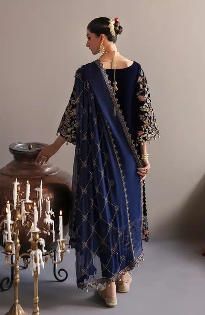 Emaan Adeel | Makhmal Velvet Edition 23 | MK-03 FALAK - Pakistani Designer Dress - by Emaan Adeel | Type: Formal - 100% Original at Saira Sultan