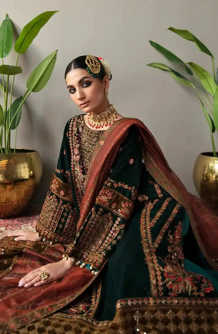 Emaan Adeel | Makhmal Velvet Edition 23 | MK-06 VERSHA - Pakistani Designer Dress - by Emaan Adeel | Type: Formal - 100% Original at Saira Sultan