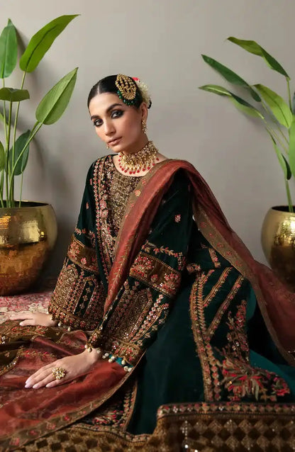 Emaan Adeel | Makhmal Velvet Edition 23 | MK-06 VERSHA - Pakistani Designer Dress - by Emaan Adeel | Type: Formal - 100% Original at Saira Sultan