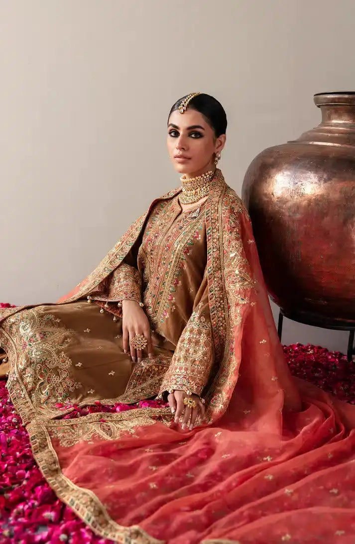 Emaan Adeel | Makhmal Velvet Edition 23 | MK-07 MERAKI - Pakistani Designer Dress - by Emaan Adeel | Type: Formal - 100% Original at Saira Sultan