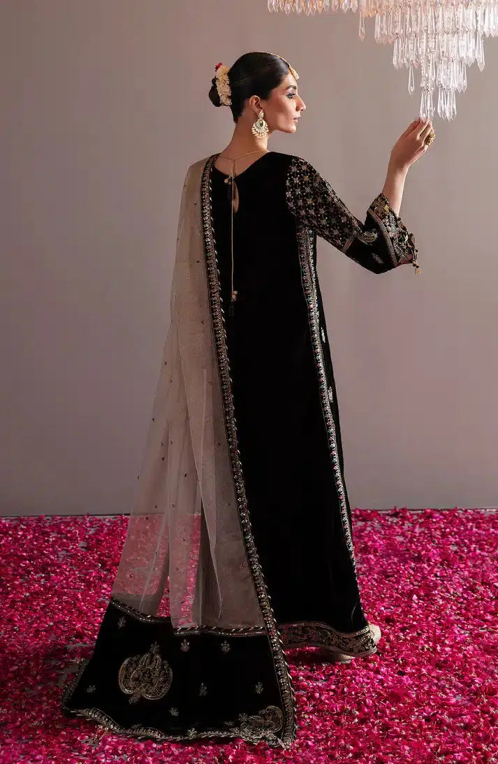 Emaan Adeel | Makhmal Velvet Edition 23 | MK-08 AQS - Pakistani Designer Dress - by Emaan Adeel | Type: Formal - 100% Original at Saira Sultan