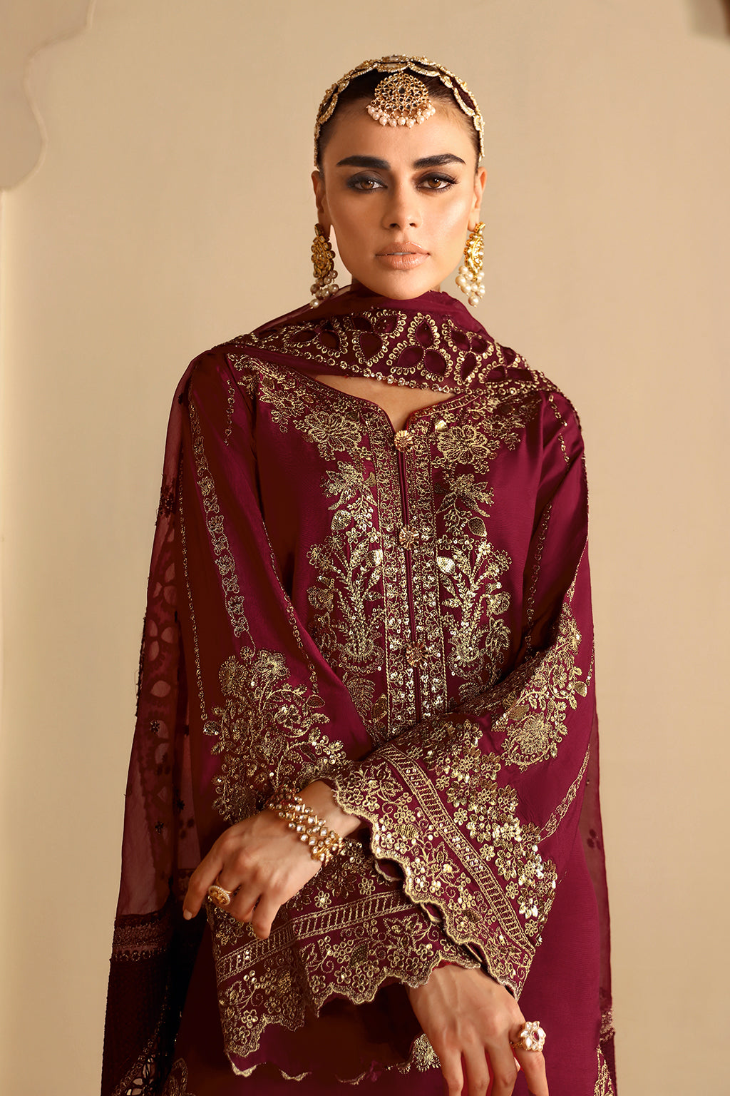 Shagna | Premium Raw Silk | Roshan S-04 - Pakistani Designer Dress - by Shagna - Type : Ladies Clothes - 100% Original at Saira Sultan