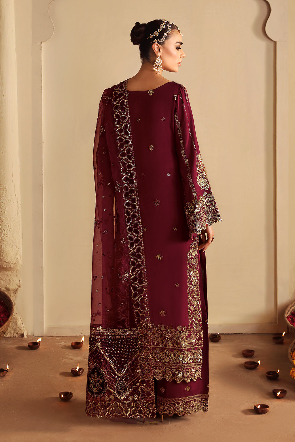 Shagna | Premium Raw Silk | Roshan S-04 - Pakistani Designer Dress - by Shagna - Type : Ladies Clothes - 100% Original at Saira Sultan