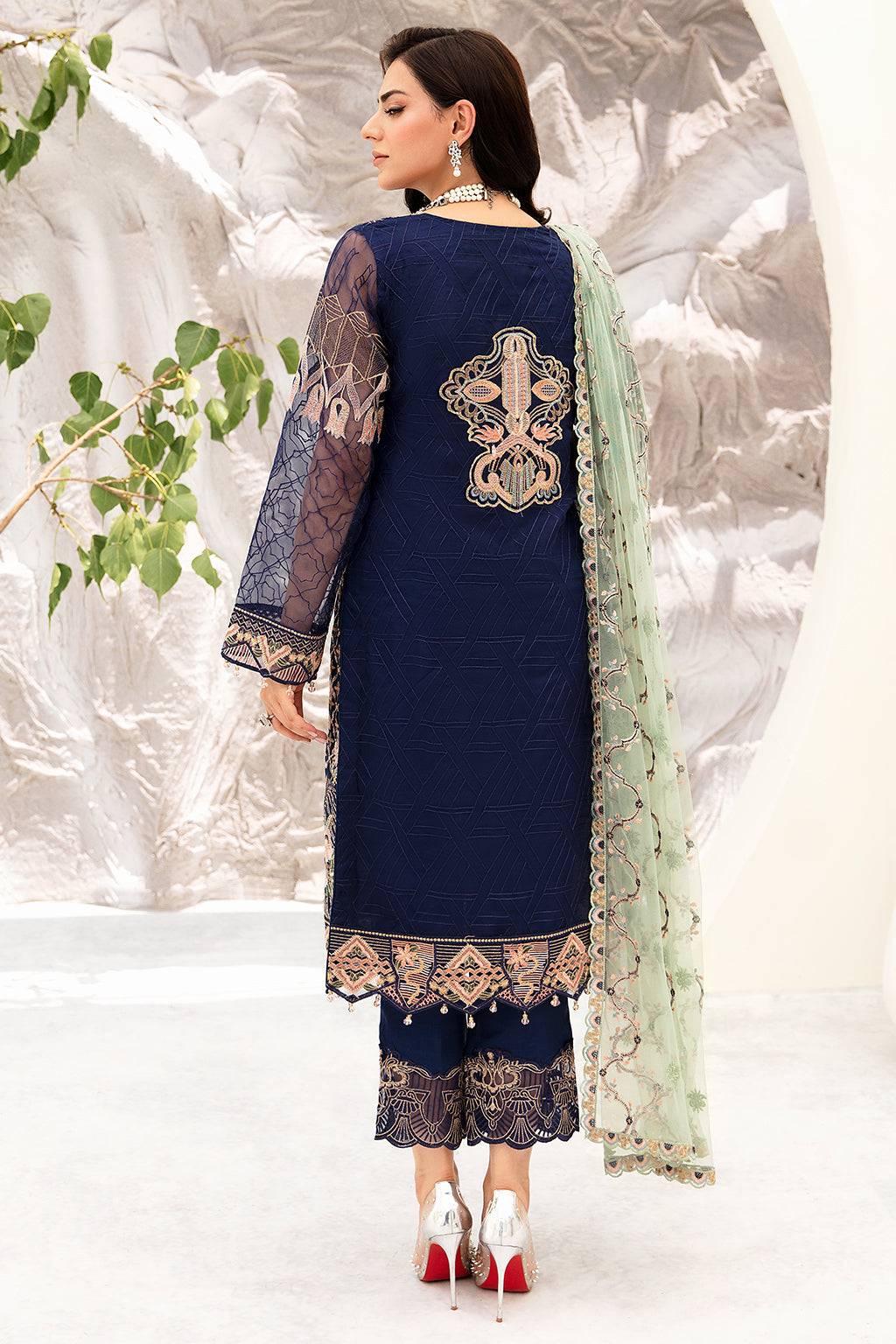 Ramsha | Minhal Organza Collection | M-902 - Pakistani Designer Dress - by Ramsha | Type: Formal - 100% Original at Saira Sultan
