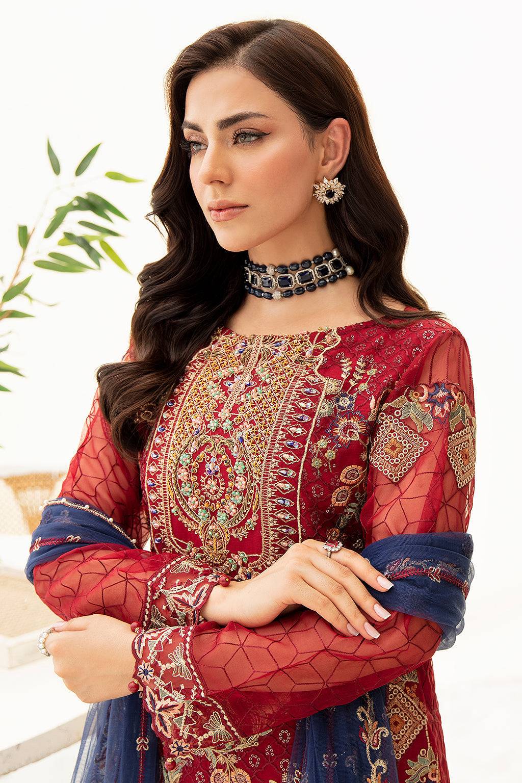 Ramsha | Minhal Organza Collection | M-908 - Pakistani Designer Dress - by Ramsha | Type: Formal - 100% Original at Saira Sultan