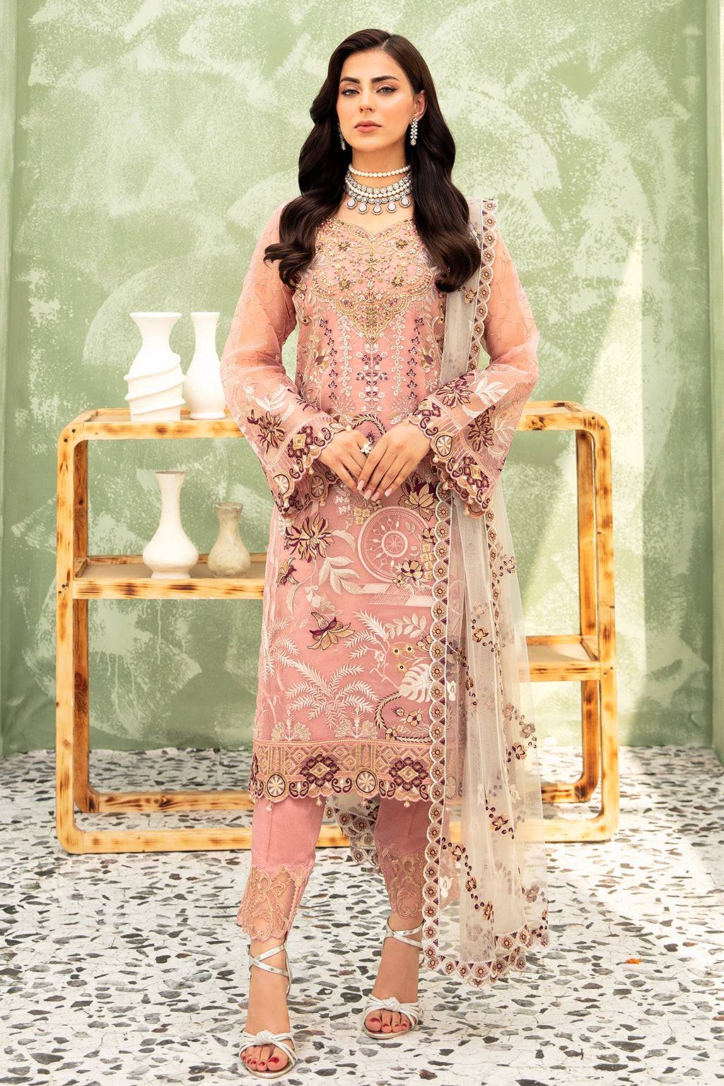 Ramsha | Minhal Organza Collection | M-903 - Pakistani Designer Dress - by Ramsha | Type: Formal - 100% Original at Saira Sultan