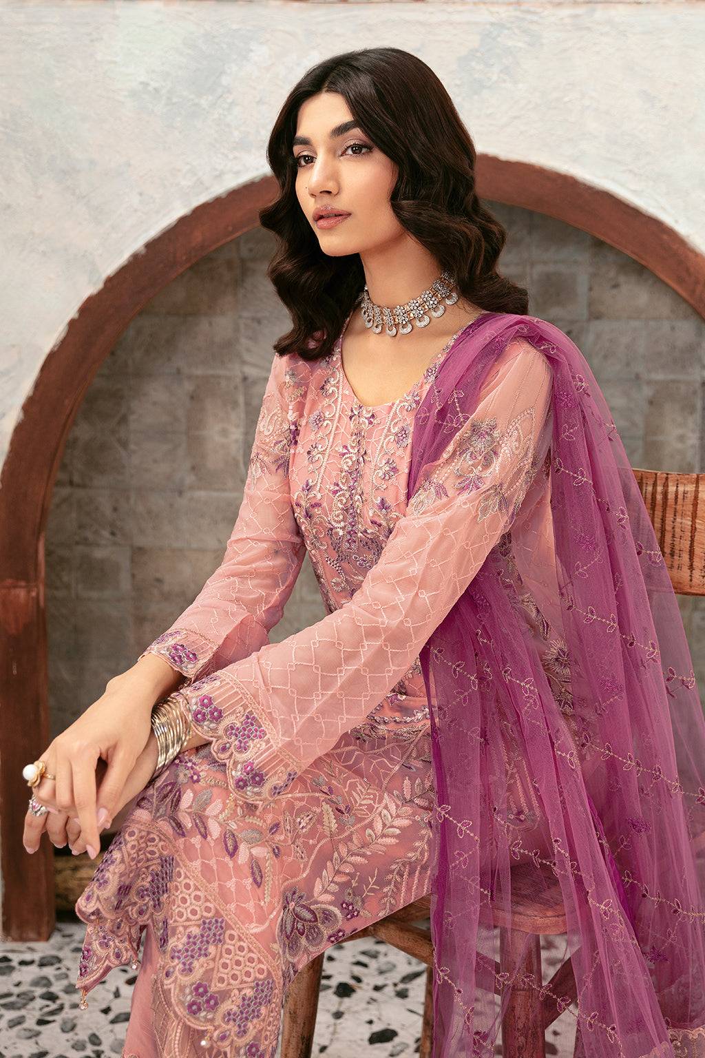 Ramsha | Rangoon Chiffon Collection 24 | D-1201 - Pakistani Designer Dress - by Ramsha | Type: Formal - 100% Original at Saira Sultan