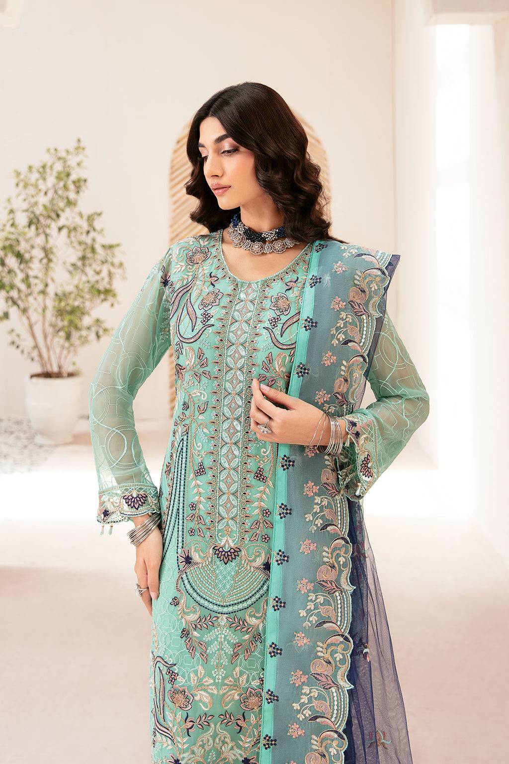 Ramsha | Rangoon Chiffon Collection 24 | D-1207 - Pakistani Designer Dress - by Ramsha | Type: Formal - 100% Original at Saira Sultan