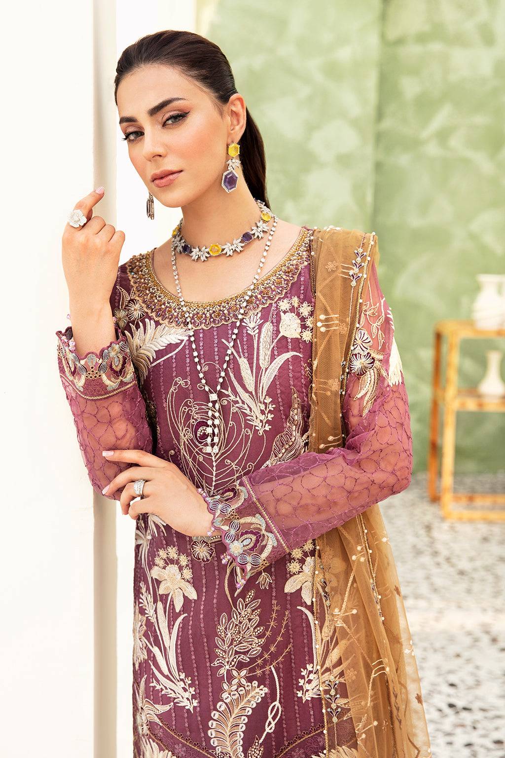 Ramsha | Minhal Organza Collection | M-910 - Pakistani Designer Dress - by Ramsha | Type: Formal - 100% Original at Saira Sultan
