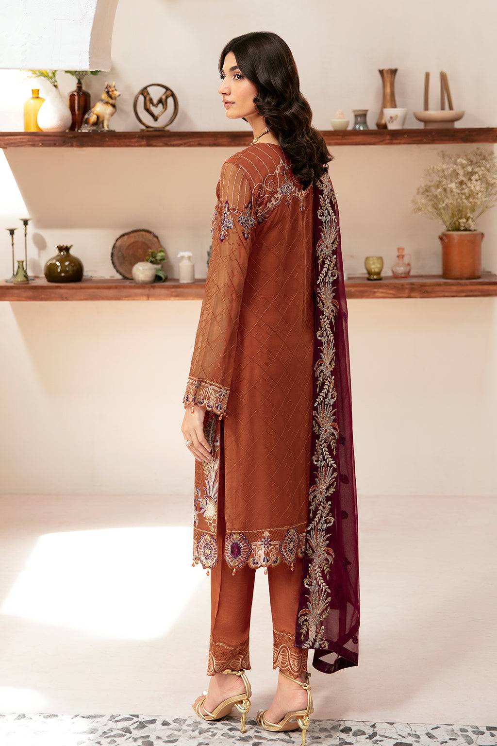 Ramsha | Rangoon Chiffon Collection 24 | D-1209 - Pakistani Designer Dress - by Ramsha | Type: Formal - 100% Original at Saira Sultan
