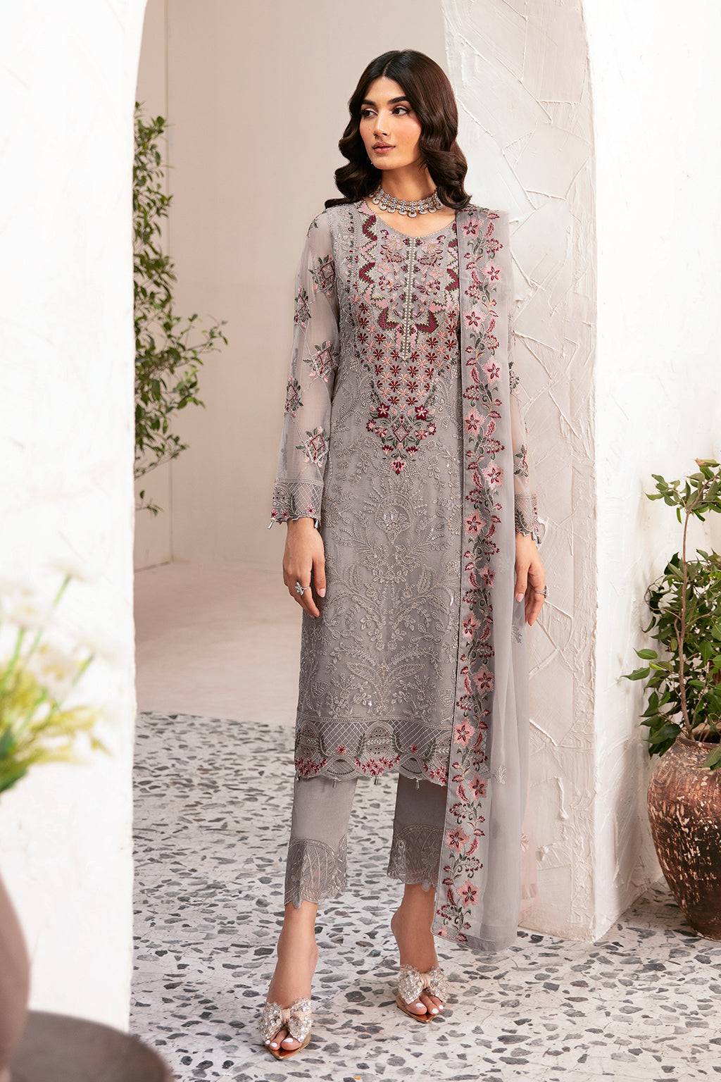 Ramsha | Rangoon Chiffon Collection 24 | D-1210 - Pakistani Designer Dress - by Ramsha | Type: Formal - 100% Original at Saira Sultan