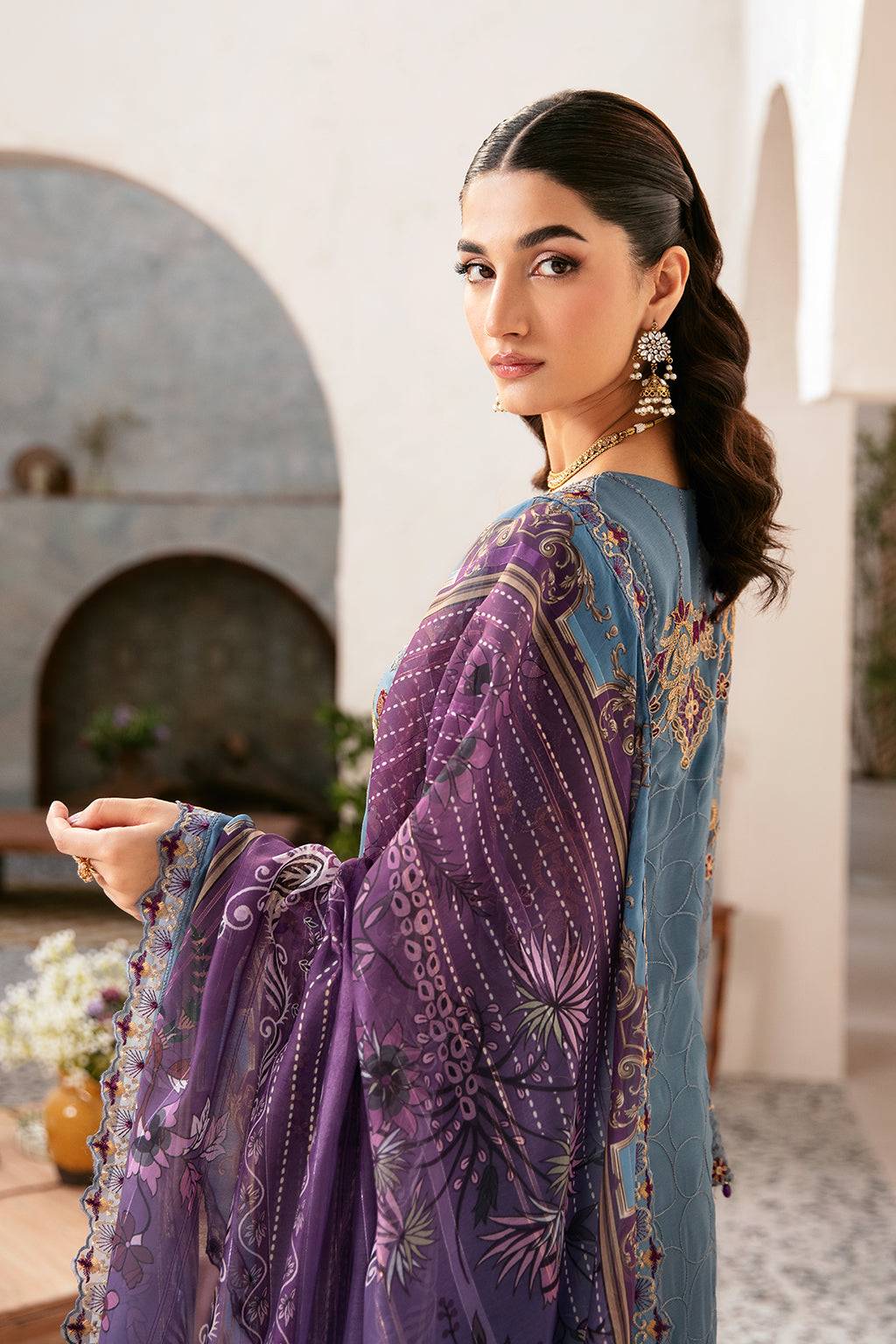 Ramsha | Rangoon Chiffon Collection 24 | D-1202 - Pakistani Designer Dress - by Ramsha | Type: Formal - 100% Original at Saira Sultan