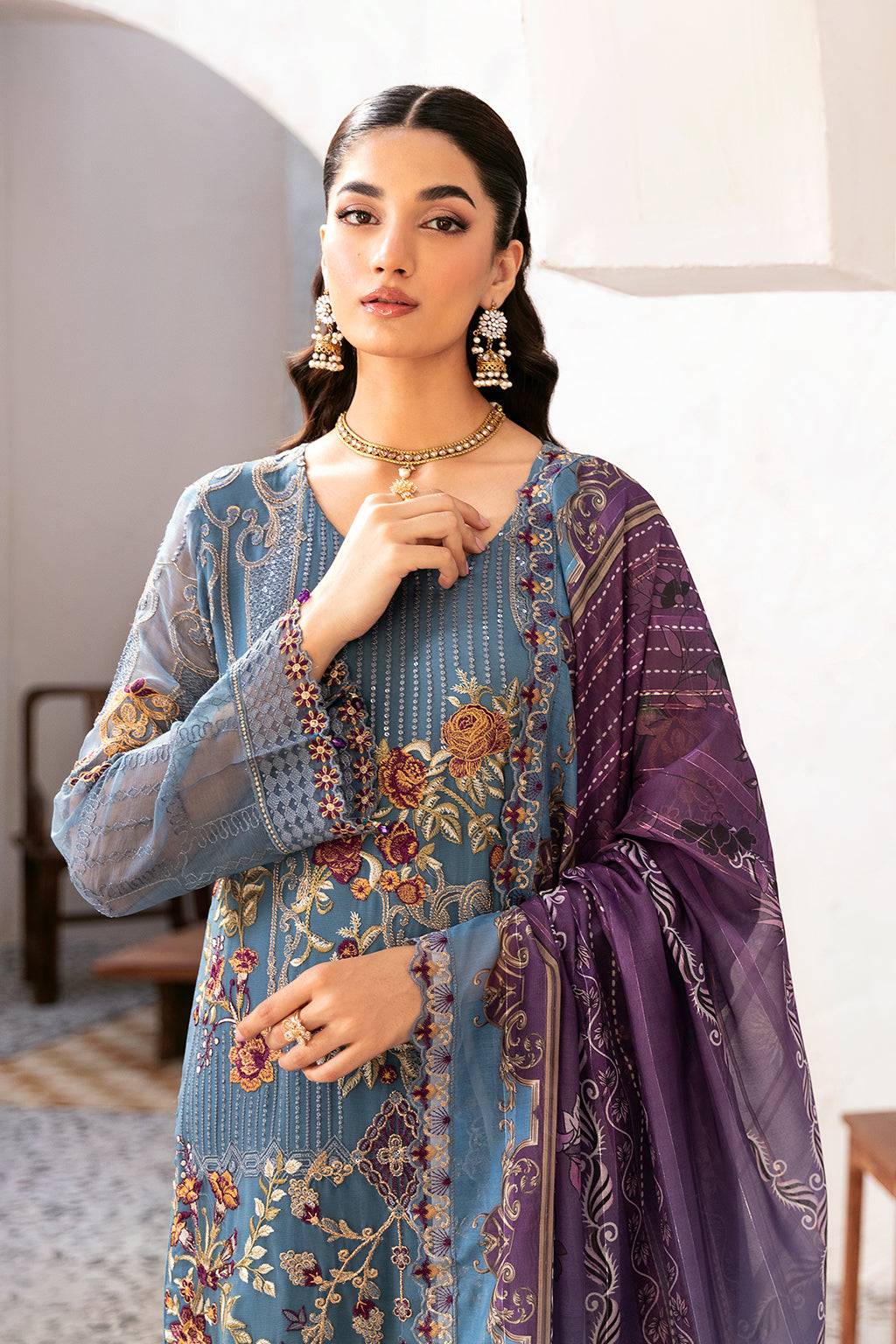 Ramsha | Rangoon Chiffon Collection 24 | D-1202 - Pakistani Designer Dress - by Ramsha | Type: Formal - 100% Original at Saira Sultan