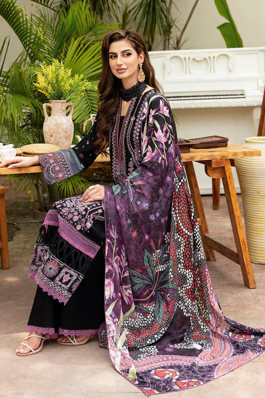 Ramsha | Riwayat Lawn Collection| Y-806 - Pakistani Designer Dress - by Ramsha | Type: Luxury - 100% Original at Saira Sultan