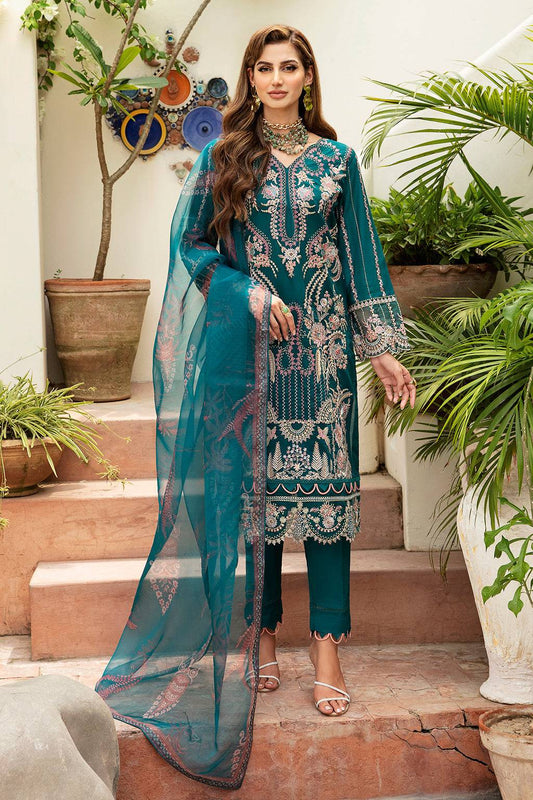Ramsha | Luxury Lawn 24 | Y-808 - Pakistani Designer Dress - by Ramsha | Type: Casuals - 100% Original at Saira Sultan