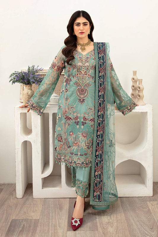Ramsha | Minhal Organza Collection | M-1001 - Pakistani Designer Dress - by Ramsha | Type: Formal - 100% Original at Saira Sultan