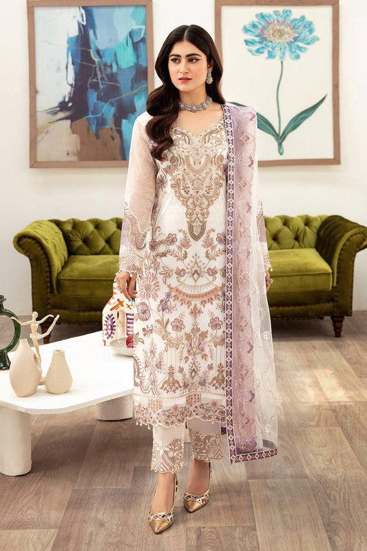 Ramsha | Minhal Organza Collection | M-1002 - Pakistani Designer Dress - by Ramsha | Type: Formal - 100% Original at Saira Sultan