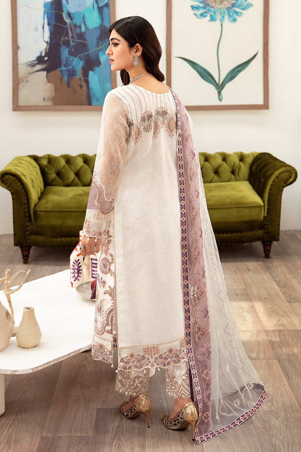 Ramsha | Minhal Organza Collection | M-1002 - Pakistani Designer Dress - by Ramsha | Type: Formal - 100% Original at Saira Sultan