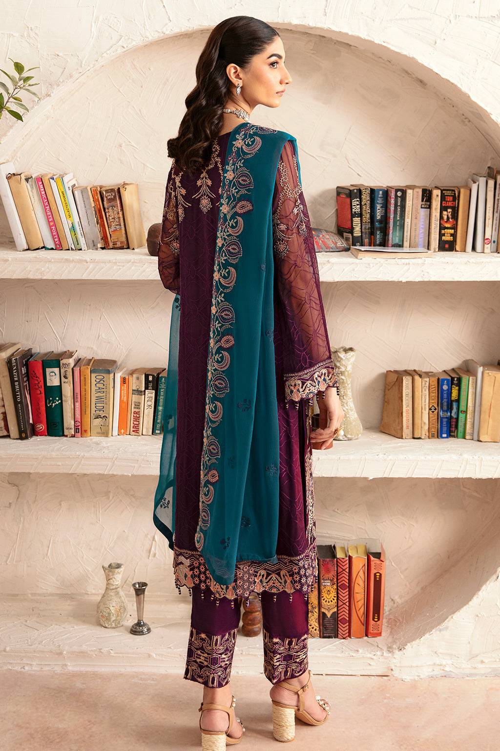 Ramsha | Rangoon Chiffon Collection 24 | D-1211 - Pakistani Designer Dress - by Ramsha | Type: Formal - 100% Original at Saira Sultan