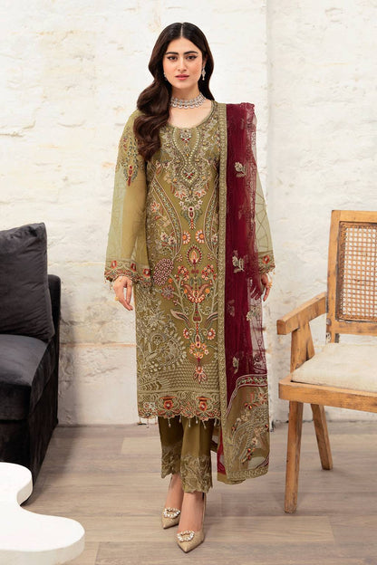 Ramsha | Minhal Organza Collection | M-1010 - Pakistani Designer Dress - by Ramsha | Type: Formal - 100% Original at Saira Sultan