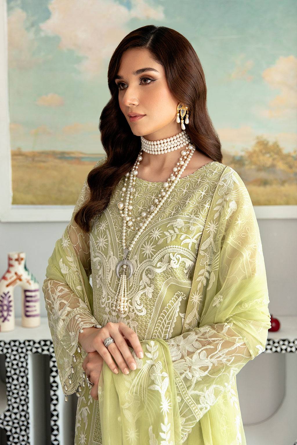Ramsha | Rangoon Chiffon Collection 24 |D-1105 - Pakistani Designer Dress - by Ramsha | Type: Formal - 100% Original at Saira Sultan