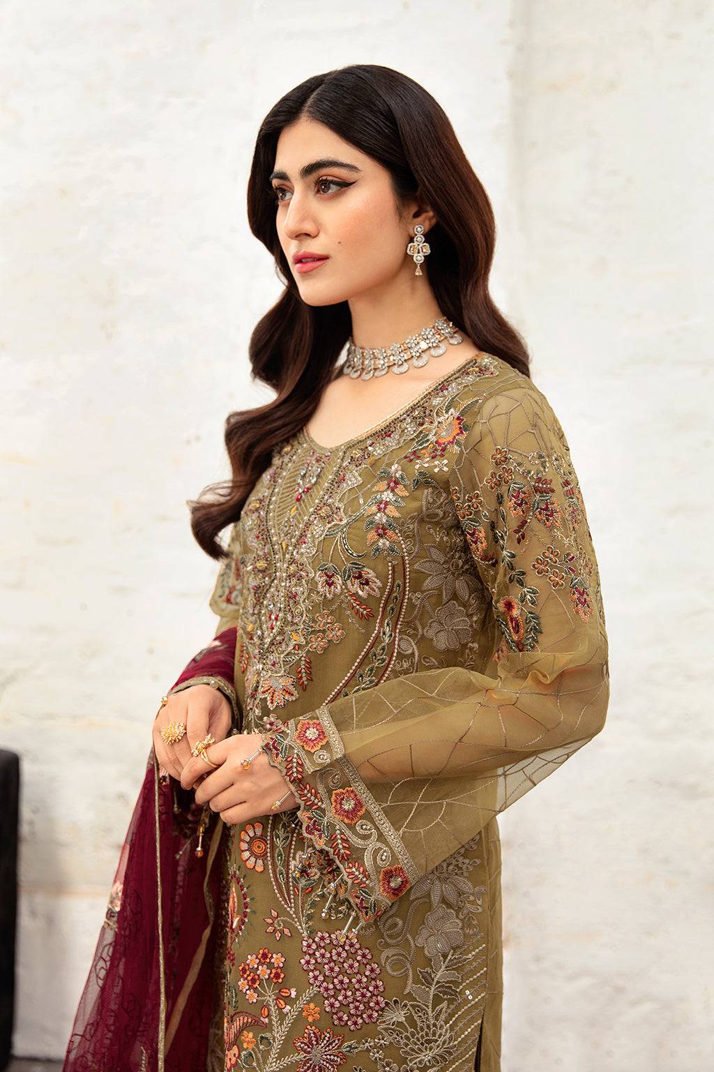 Ramsha | Minhal Organza Collection | M-1010 - Pakistani Designer Dress - by Ramsha | Type: Formal - 100% Original at Saira Sultan
