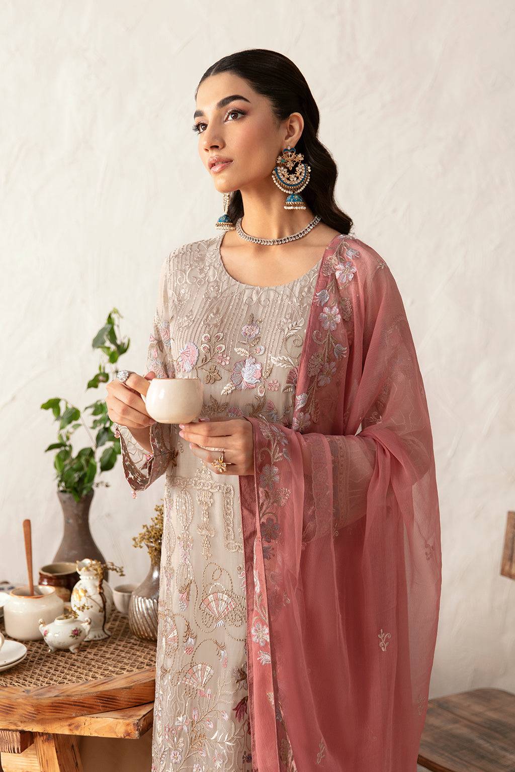 Ramsha | Rangoon Chiffon Collection 24 | D-1212 - Pakistani Designer Dress - by Ramsha | Type: Formal - 100% Original at Saira Sultan