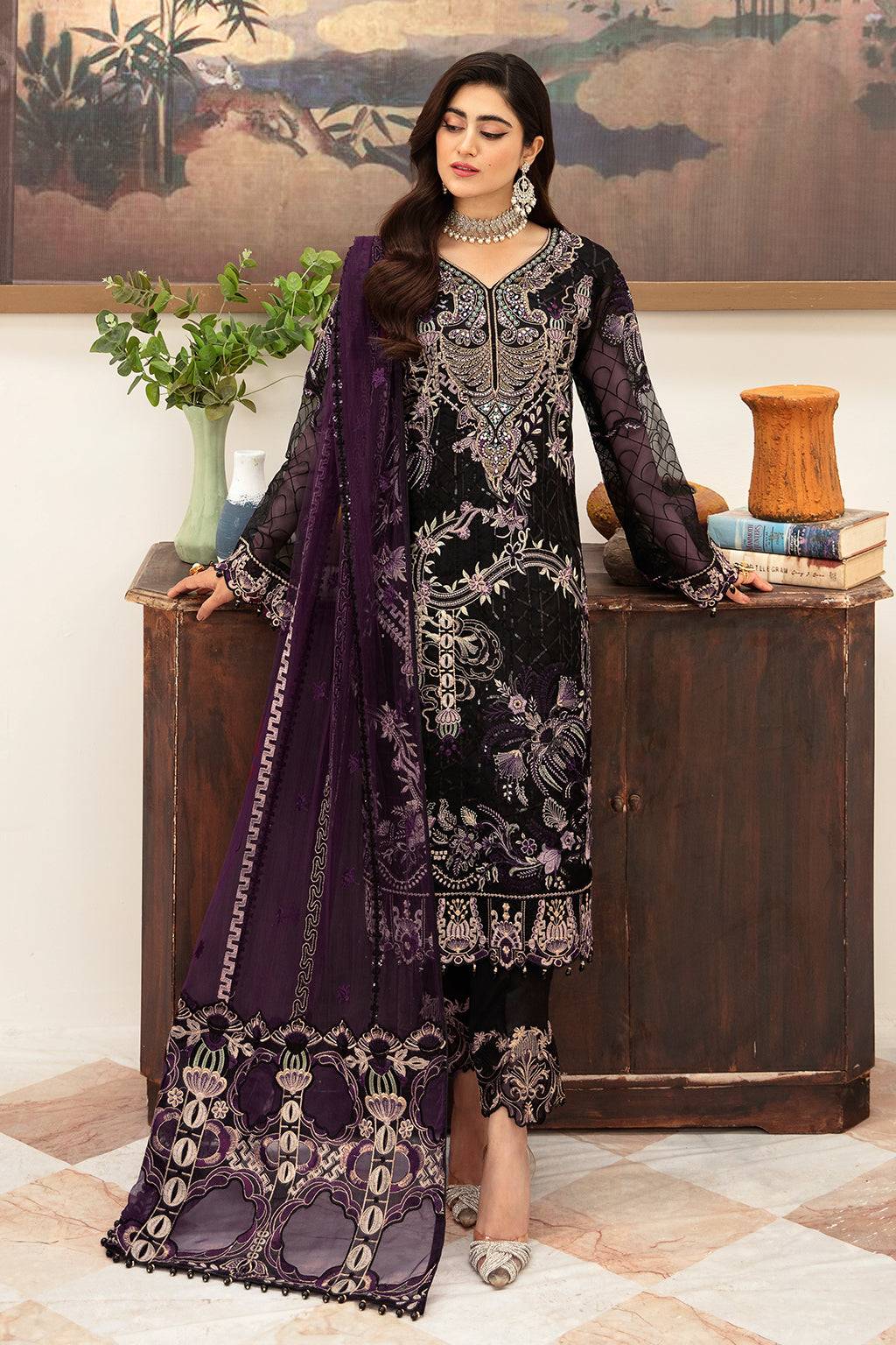 Ramsha | Minhal Organza Collection | M-1006 - Pakistani Designer Dress - by Ramsha | Type: Formal - 100% Original at Saira Sultan