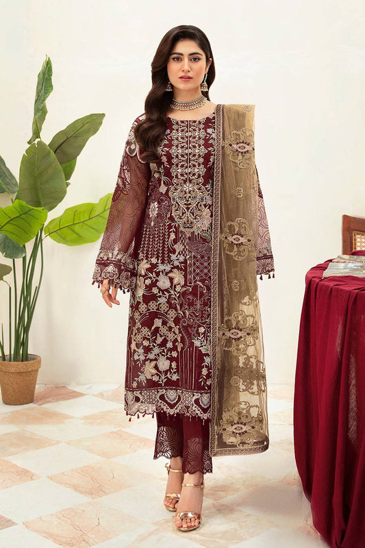 Ramsha | Minhal Organza Collection | M-1003 - Pakistani Designer Dress - by Ramsha | Type: Formal - 100% Original at Saira Sultan