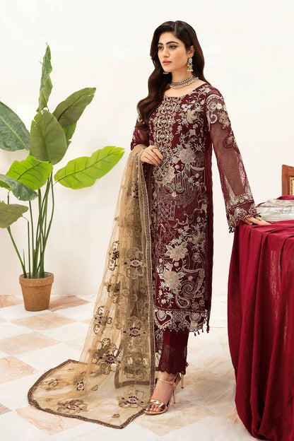 Ramsha | Minhal Organza Collection | M-1003 - Pakistani Designer Dress - by Ramsha | Type: Formal - 100% Original at Saira Sultan