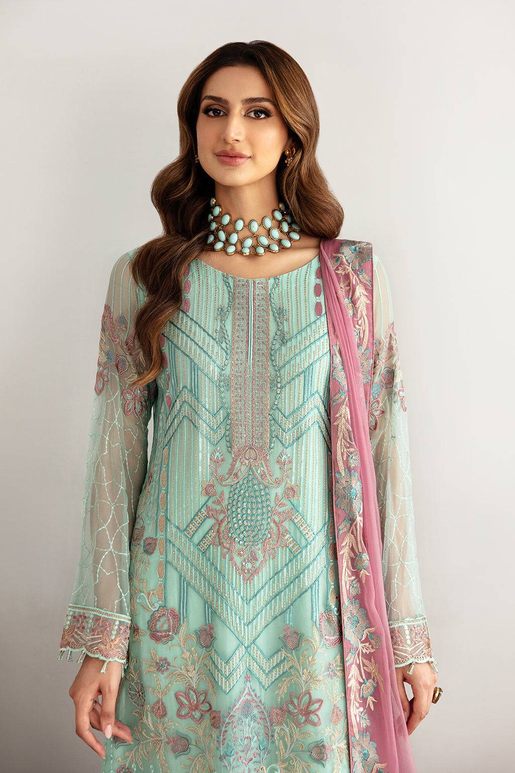 Ramsha | Rangoon Chiffon Collection 24 |D-1107 - Pakistani Designer Dress - by Ramsha | Type: Formal - 100% Original at Saira Sultan